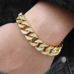 Miami Gold Curb  Bracelet