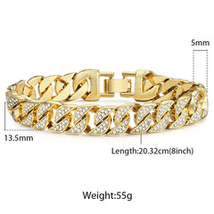 Miami Gold Curb  Bracelet