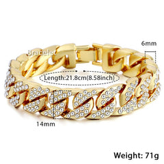Miami Gold Curb  Bracelet